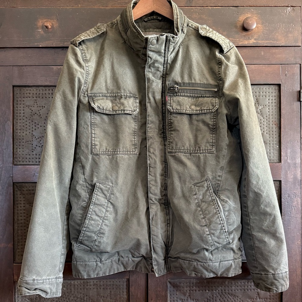 Levi’s Cotton Stand Collar Military Jacket